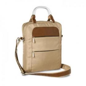 Shoulder bag w/ metalic handle 