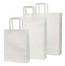 Paper Bag - Small-White Paper Bag - Small-White
