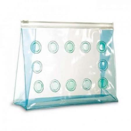 Transparent cosmetic pouch     