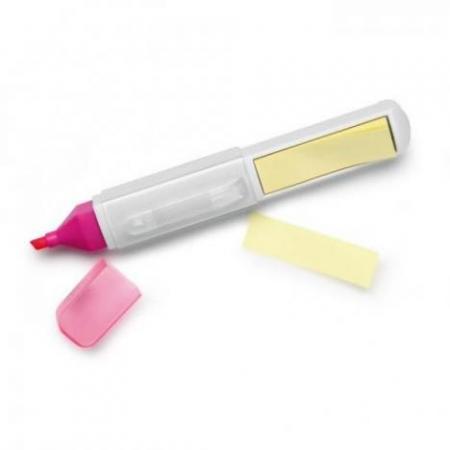 Highlighter pen with memo pad  