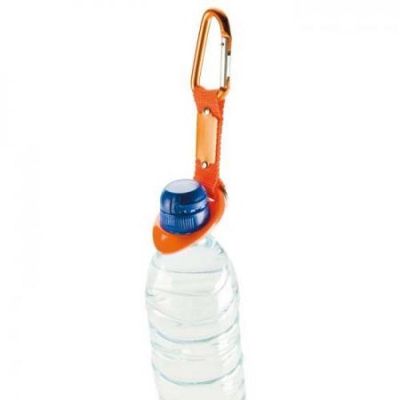 Bottle holder with keyring     