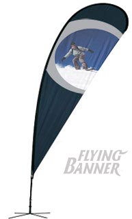 FLYING BANNER X-LARGE D/SIDED FABRIC ONLY