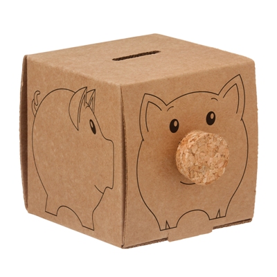 Recycled Carboard Piggy Bank