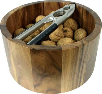 Nut Cracker With Acacia Wood Bowl