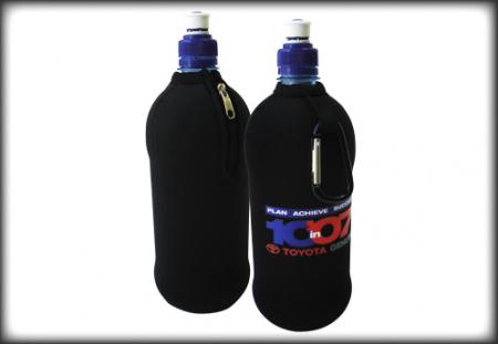Water Bottle Cooler with carabiner