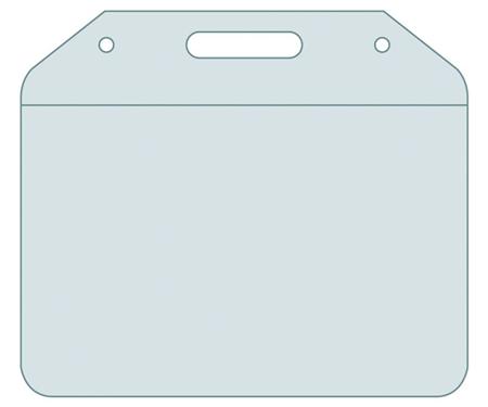PVC Wallet for Lanyard 93mm x 80mm