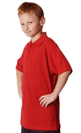 Kids Pique Knit Short Sleeve Polo Size: 4K - 14K