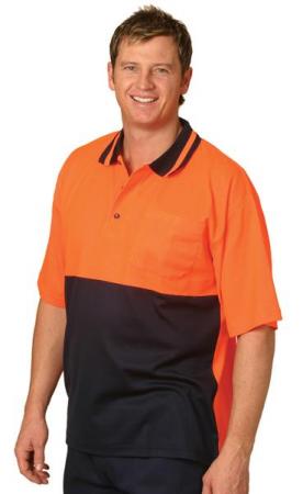 High Visibility TrueDry Short Sleeve Safety Polo S