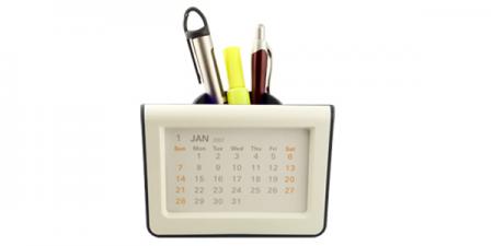 Calendar Photo Frame w/ Pen Holder