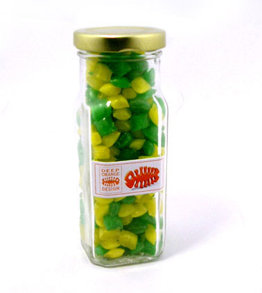 CORPORATE COLOURED HUMBUGS IN TALL JAR 180G