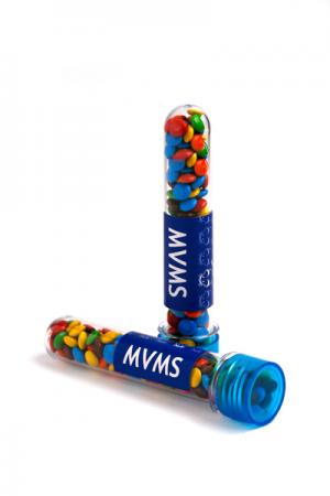 TEST TUBE FILLED WITH MINI M&Ms 40G