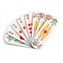 Rounded poker cards            