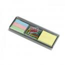 Ruler with sticky notes & clips