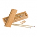 Bamboo Pencil Case Set