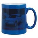 Wow Coffee Mug Blue/White Photo Finish