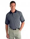Cross Knit Polo with Jacquard Collar & Cuff