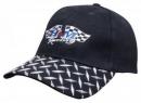 Brushed Heavy Cotton Cap With Checker Plates On Pe