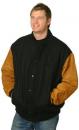 Melton Wool Baseball Jacket With Suede Imitation S