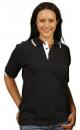 Tipped Cotton Jersey Polo (Unisex) Size: XS - 5XL