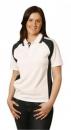 Ladies CoolDry Short Sleeve Contrast Polo Size: 8 