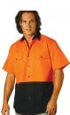Mens High Visibility Cool-Breeze Cotton Twill Safe