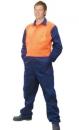 High Visibility Action Back Coverall In Heavy Cott