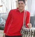 STITCH FEATURE ESSENTIALS-MENS LONG SLEEVE POLO 