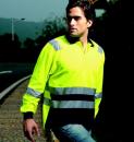 HI-VIS POLYFACE/COTTON BACK POLO WITH TAPE -L/S 