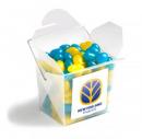 FROSTED PP NOODLE BOX FILLED WITH JELLY BEANS 180G