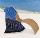 Pacific Stripe beach towel + fringe & bag