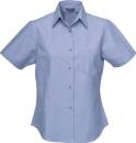 Ladies Chambray Shirt - Short Sleeve